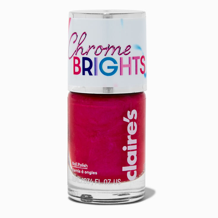 Chrome Brights Single Nail Polish - Hot Pink,