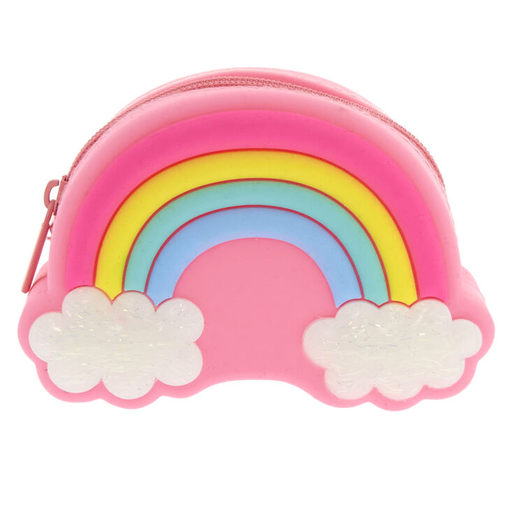 Neon Rainbow Jelly Coin Purse,