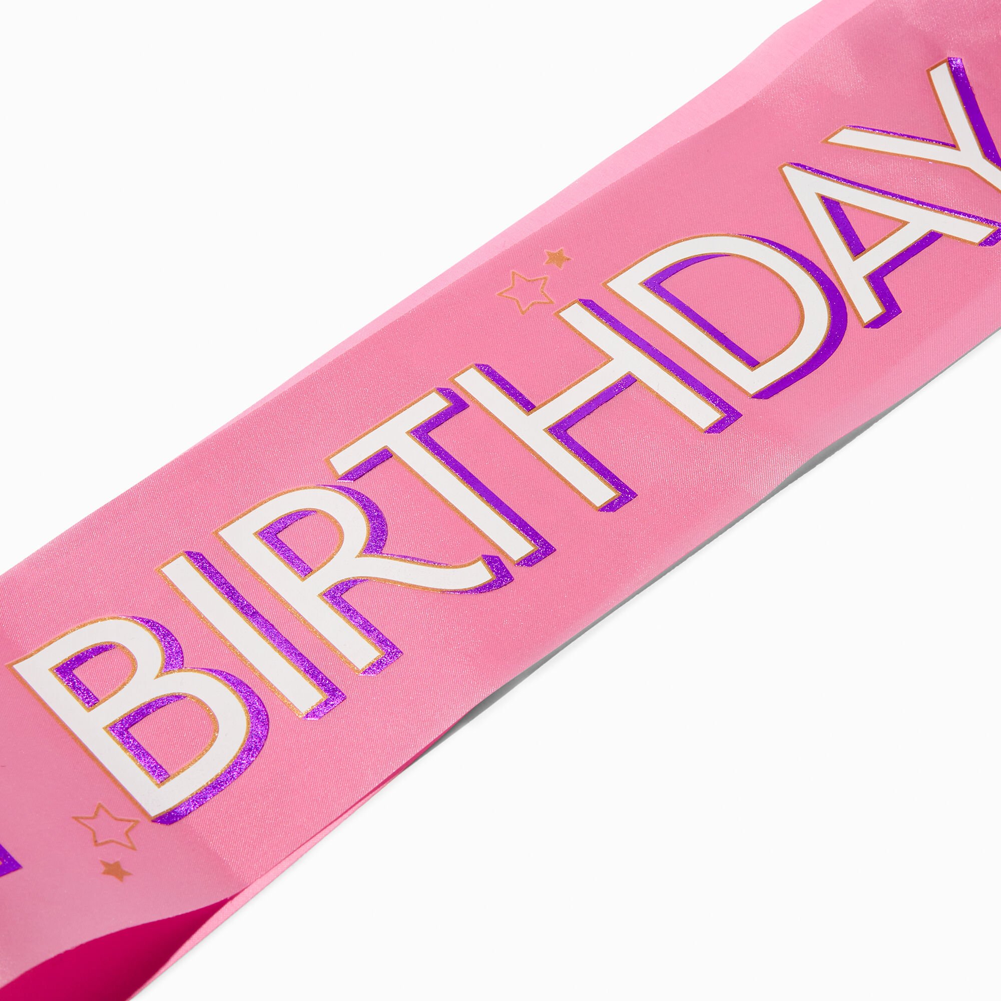 "Happy Birthday" Pink Sash,
