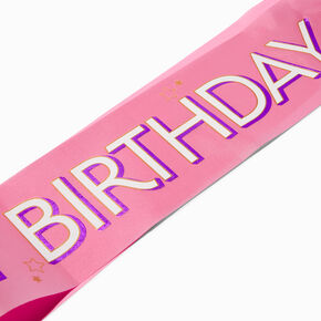 &quot;Happy Birthday&quot; Pink Sash,