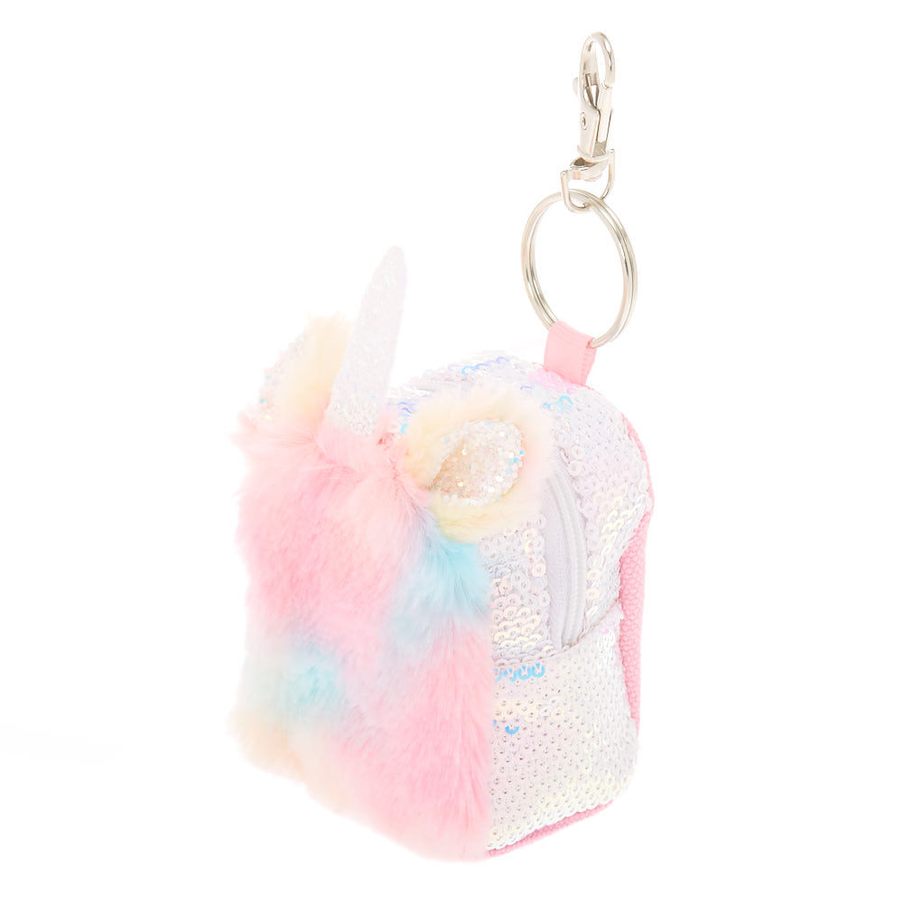 Unicorn backpack top keychain