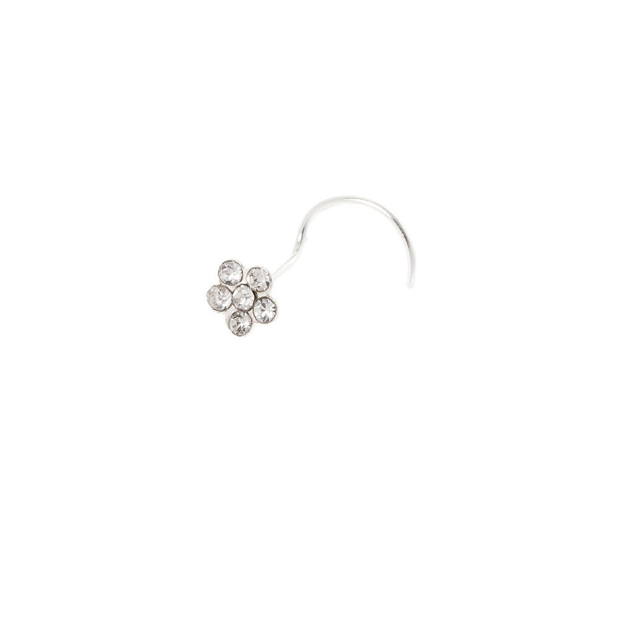 Elegant 18K Yellow Gold plated Simulated Diamond Flower Nose Ring Auction  (0028-2554873) | Grays Australia