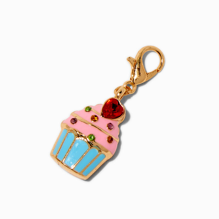 T H E M E x Claire&#39;s Gold-tone Cupcake Charm,