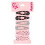 Claire&#39;s Club Heart Snap Hair Clips - 6 Pack,