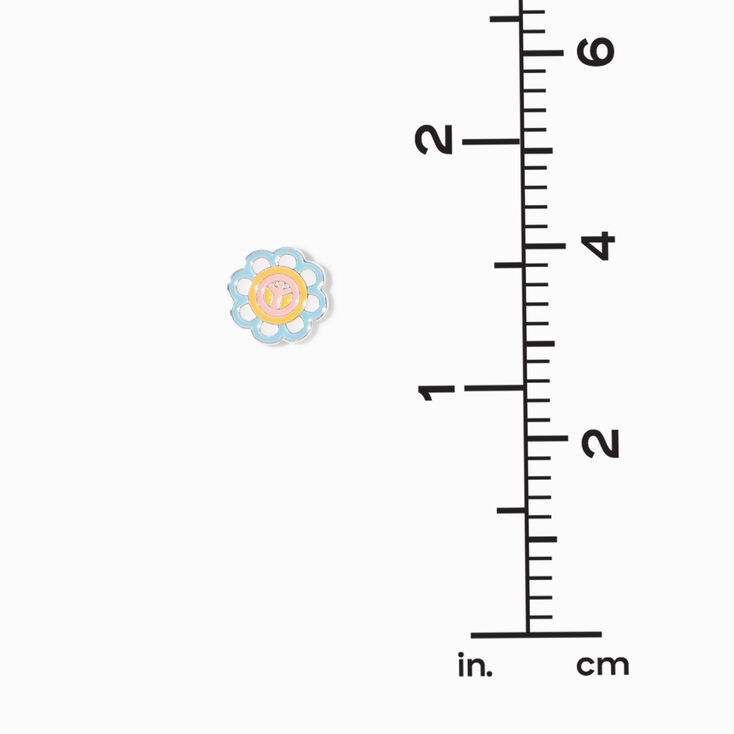 Daisy Peace Sign Stud Earrings,