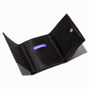 Brown Status Icons Trifold Wallet,