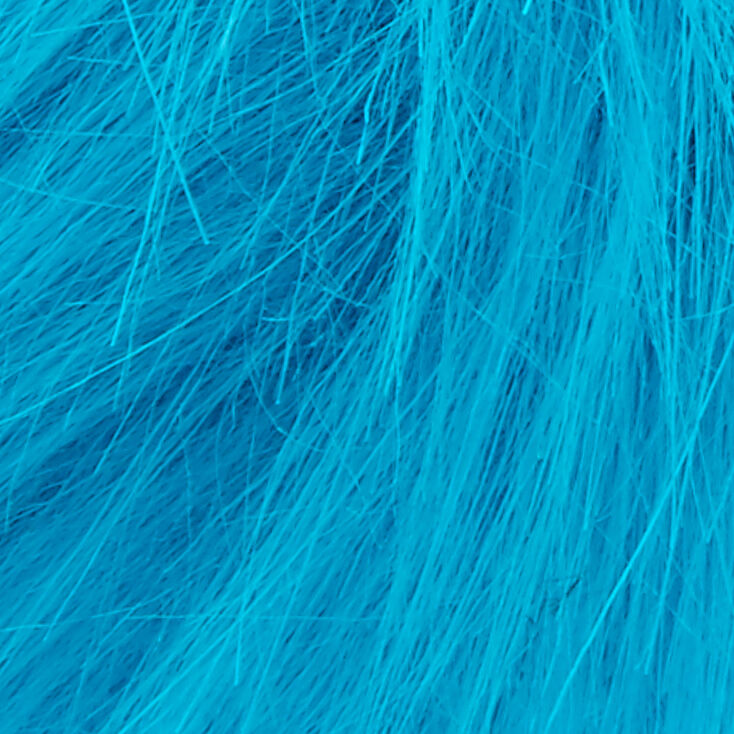 &Eacute;lastique &agrave; cheveux pompon bleu aqua,