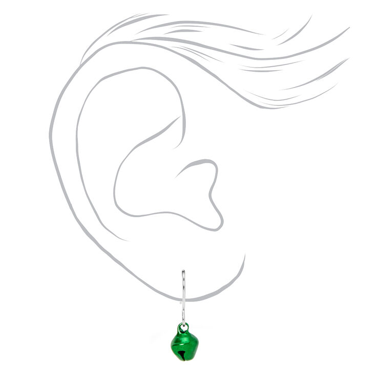 Christmas Silver 1&#39;&#39; Holiday Mixed Earrings - 9 Pack,