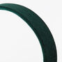 Velvet Flat Wide Headband - Emerald,