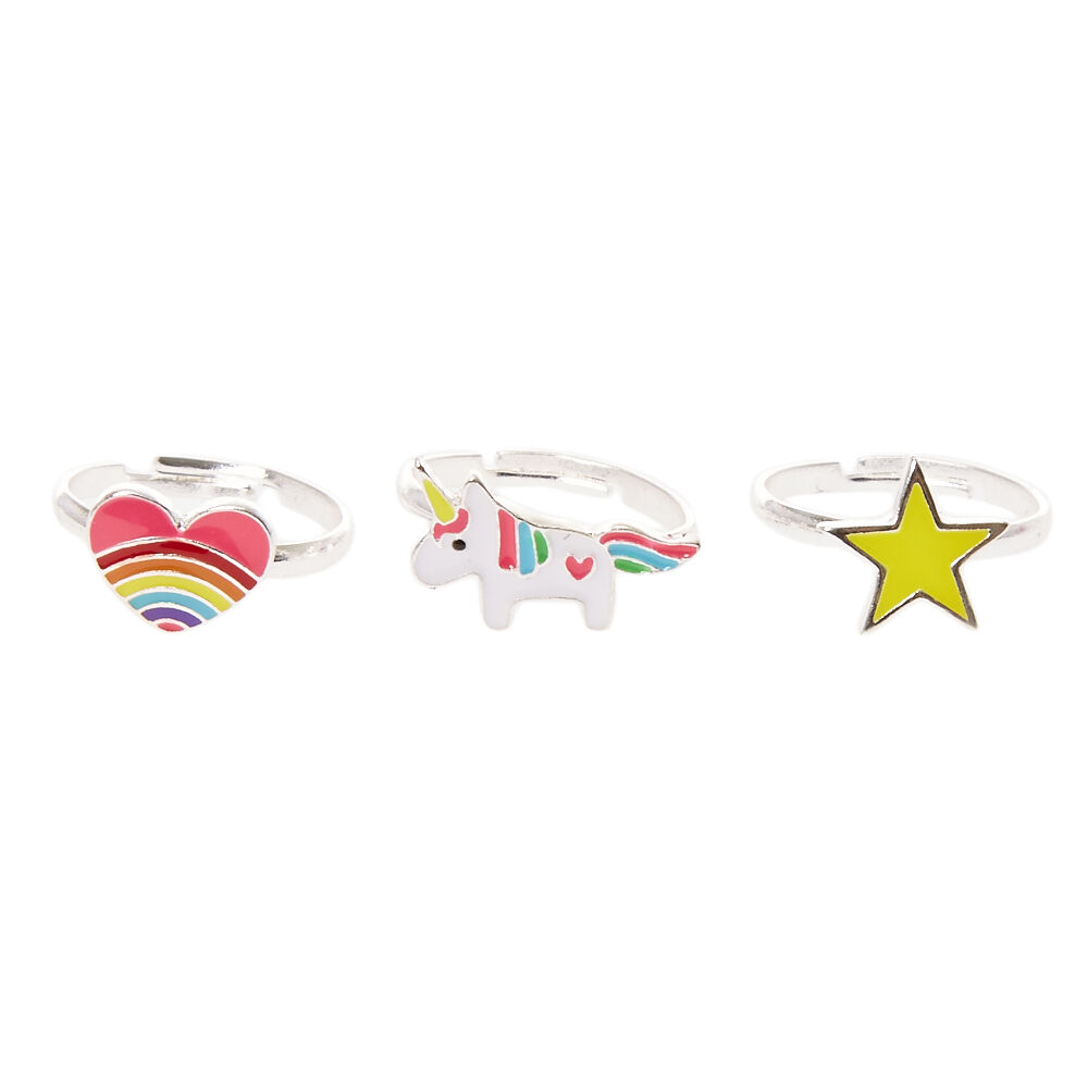 Rainbow Unicorn Stacking Rings,
