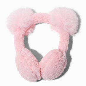 Claire&#39;s Club Pink Bear Ear Muffs,