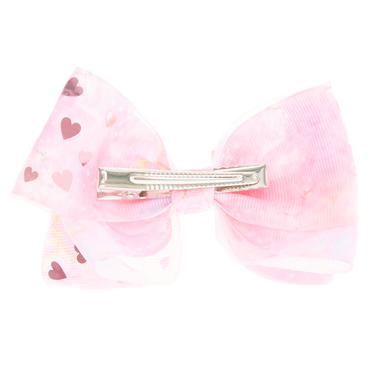 JoJo Siwa&trade; Mini Can&#39;t Heartly Wait Signature Hair Bow - Pink,