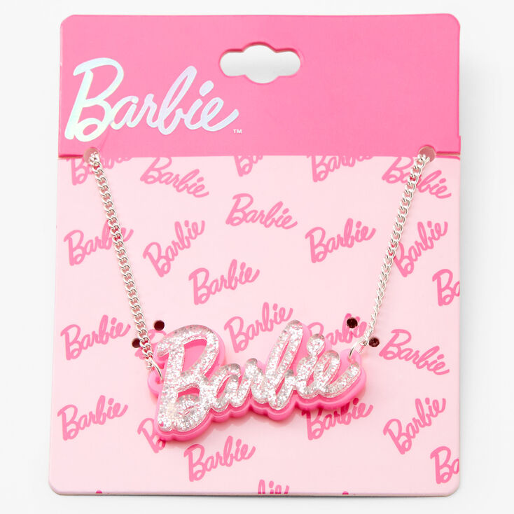 Barbie™ 16'' Nameplate Necklace - Pink