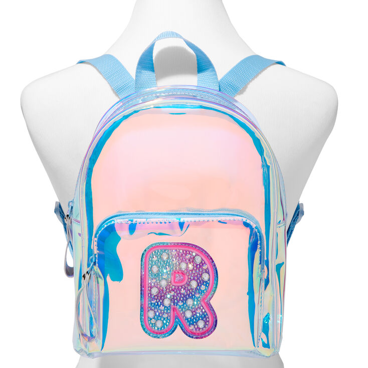Holographic Initial Mini Backpack - R,