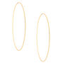 Gold 100MM Textured Hoop Earrings,