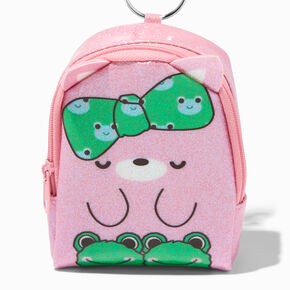 Sleepy Cat Mini Backpack Keychain,