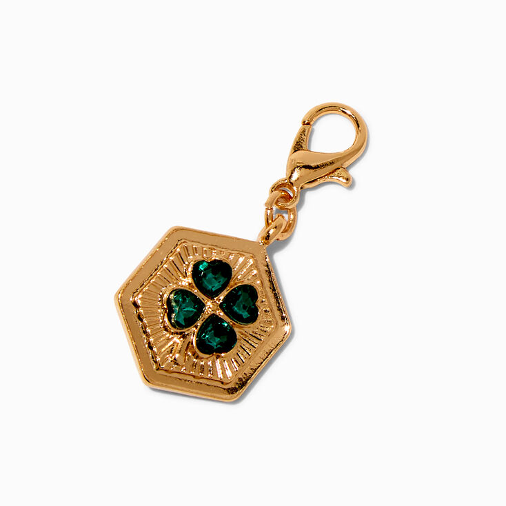 T H E M E x Claire&#39;s Green Crystal Lucky Charm,