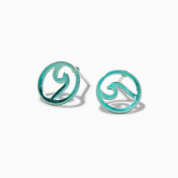 Wave Stud Earrings,