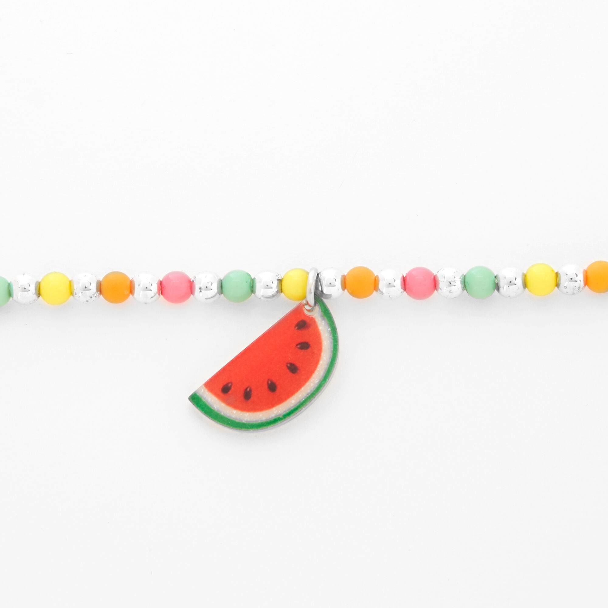 Claire's Club Watermelon Bead Choker Necklace,