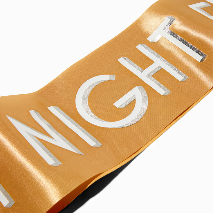 &quot;Best Night Ever&quot; Gold Sash,