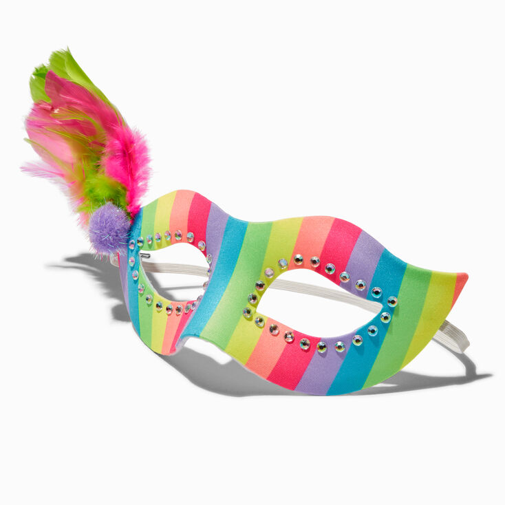 Rainbow Feather Mask,