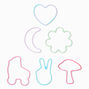 Groovy Glow Glow In The Dark Stretchy Bands Bracelets - 12 Pack,