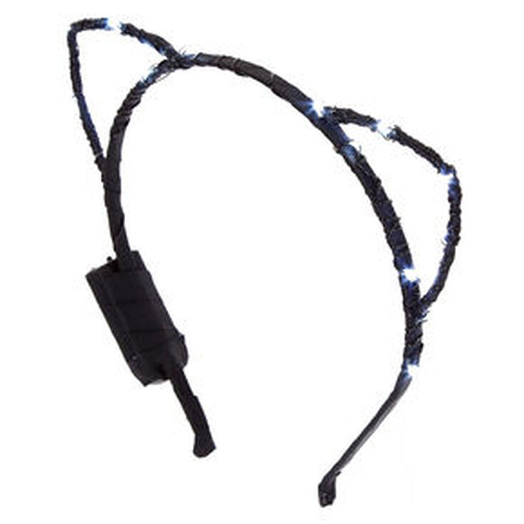 Light Up Cat Ears Black Claire S