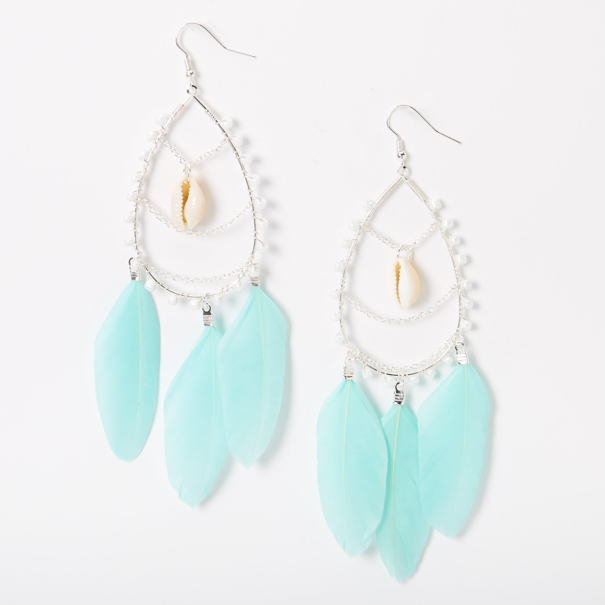 Claire's feather earrings sale