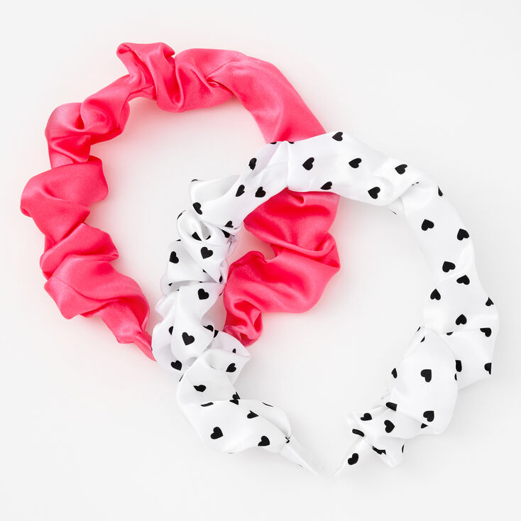 Claire&#39;s Club Ruched Satin Headbands - 2 Pack,
