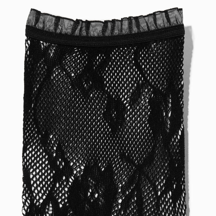 Black Lace Over the Knee Socks,