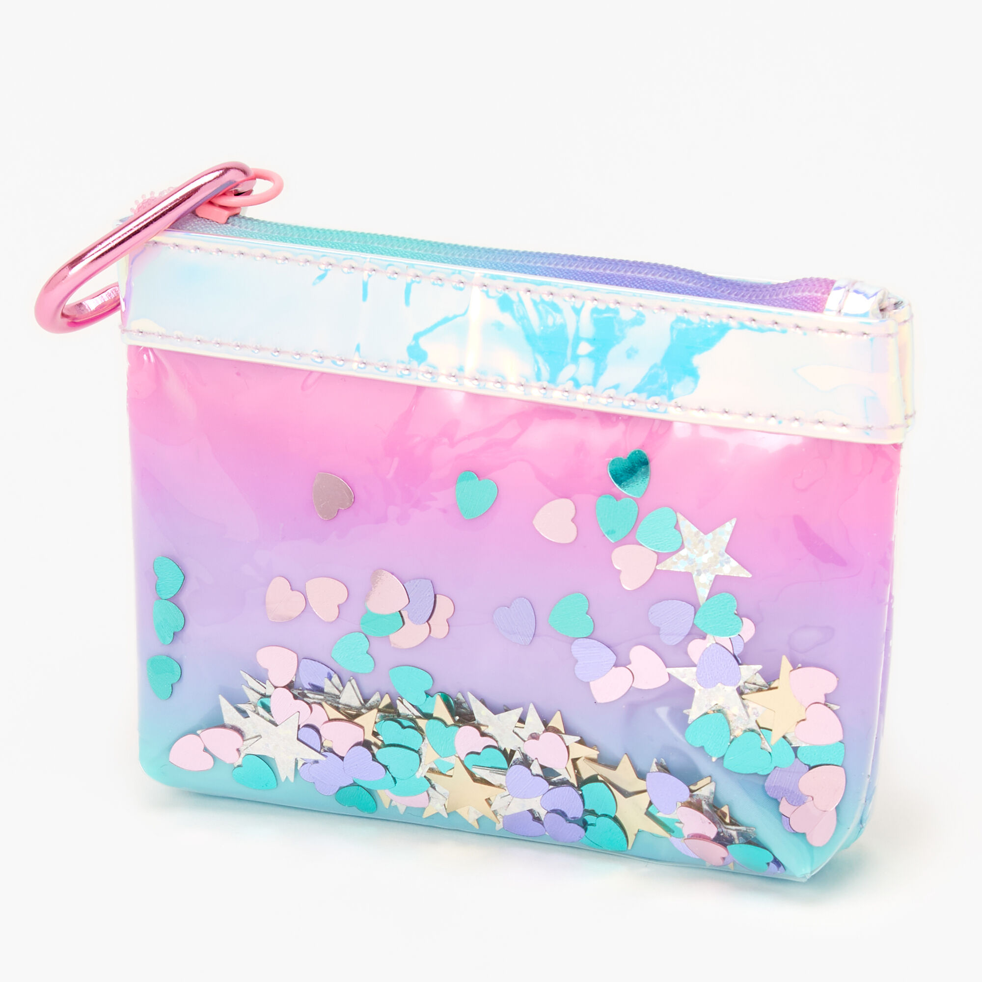 Iridescent Shakey Confetti Coin Purse