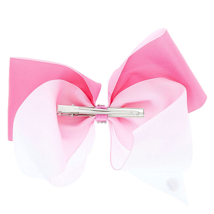JoJo Siwa Large White &amp; Pink Ombre Signature Hair Bow,