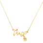 Gold Zodiac Pendant Necklace - Virgo,