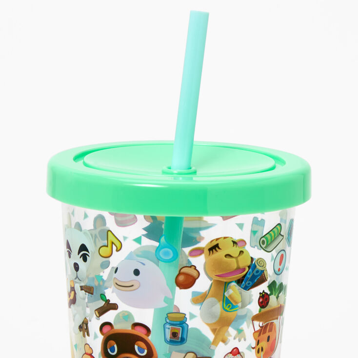 Nintendo ANIMAL CROSSING Plastic Tumbler + Straw Loot Crate Gaming  Exclusive Cup