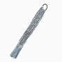 Silver Tinsel Braid Faux Hair Tie,