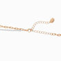 Mixed Metal Teardrop Carabiner Multi-Strand Necklace ,