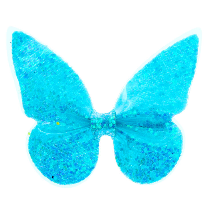 Neon Butterfly Hair Clip Blue Claire S Us