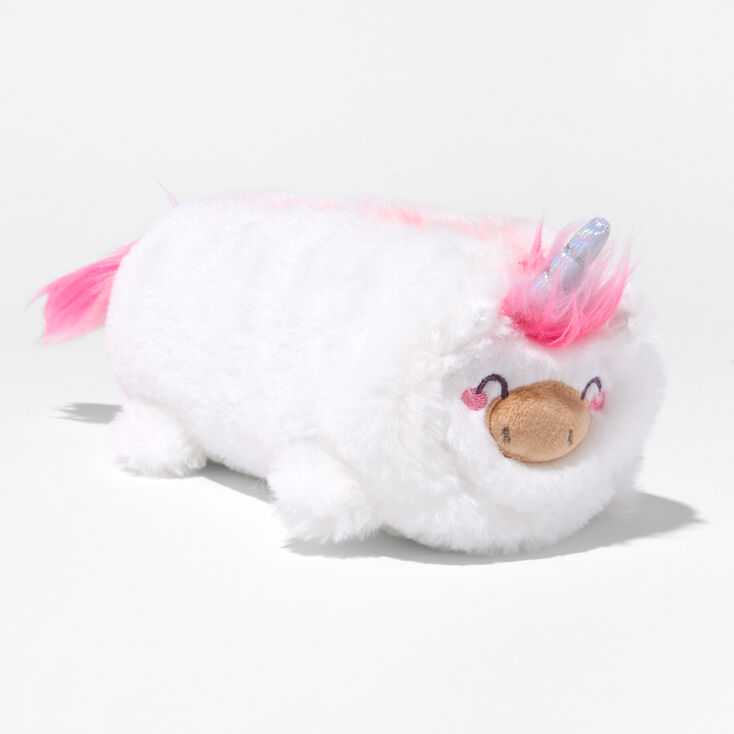 Chubby Unicorn White Pencil Case,