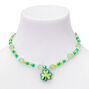 St. Patrick&#39;s Day Green Shamrock &amp; Rainbow Beaded Jewellery Set - 2 Pack,