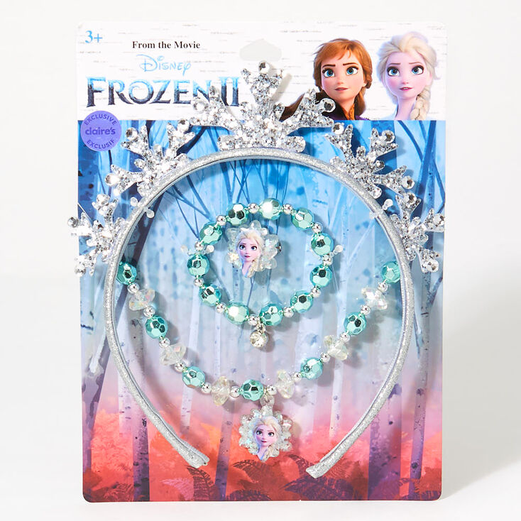 Parure de bijoux et serre-t&ecirc;te La Reine des Neiges 2 de &copy;Disney, lot de 4&nbsp;articles,