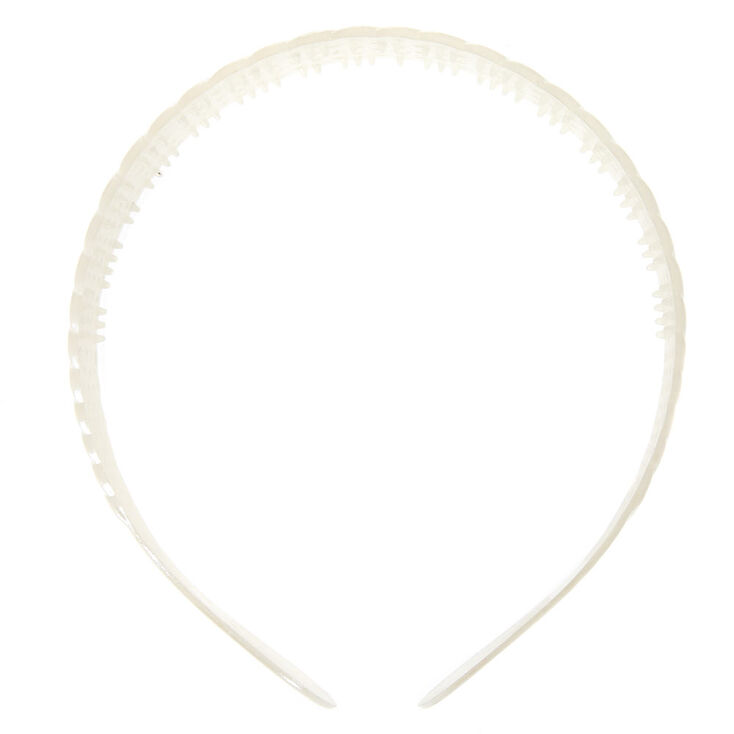 Waffle Woven Headband - White,