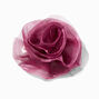 Purple Rosette Flower Hair Clip,