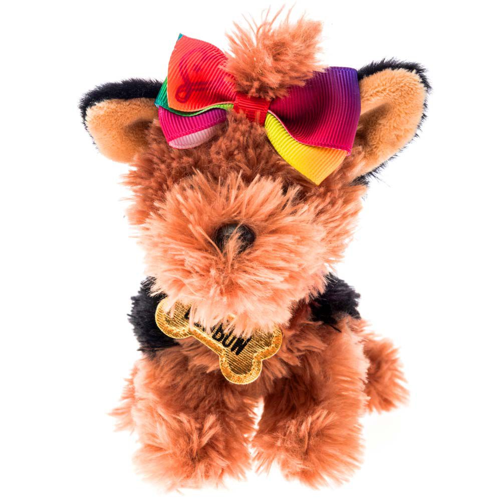 bow bow plush dog
