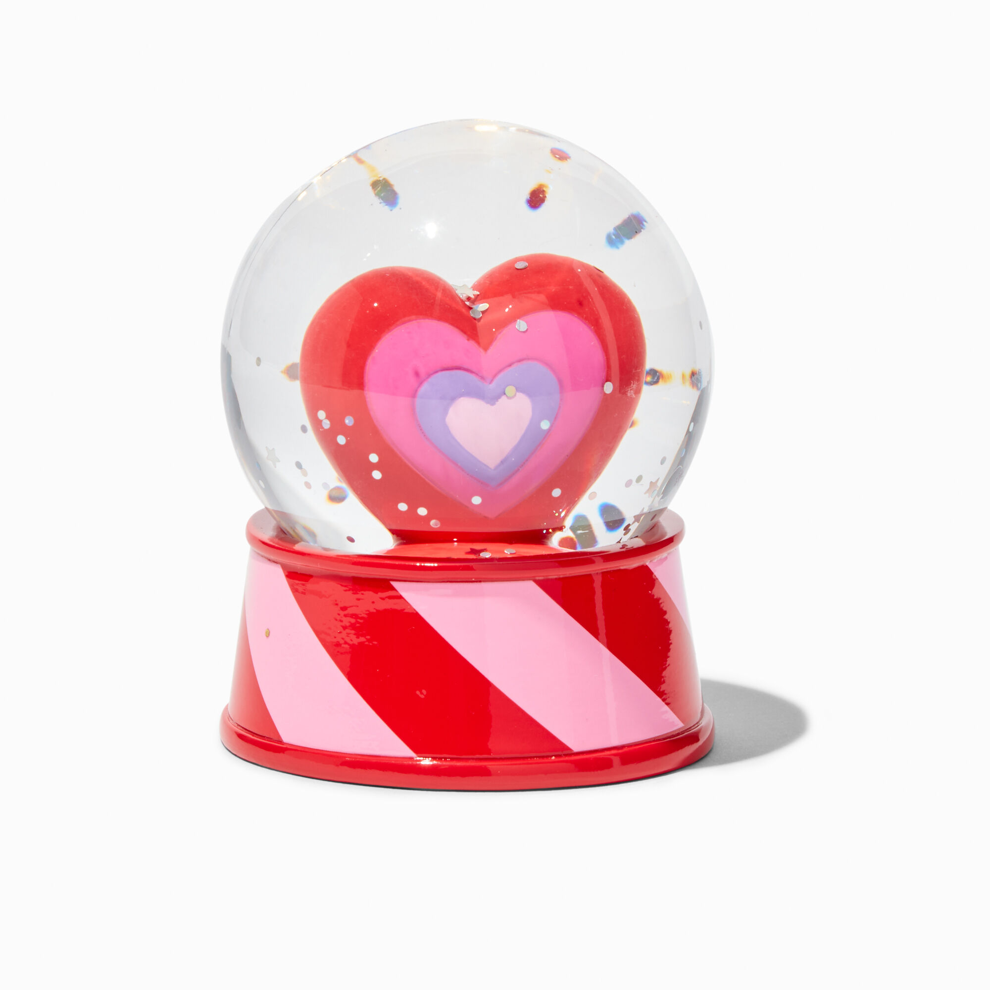 View Claires Heart Snow Globe Red information