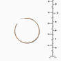 Gold-tone Graduated Hammered Hoop Earrings - 3 Pack,