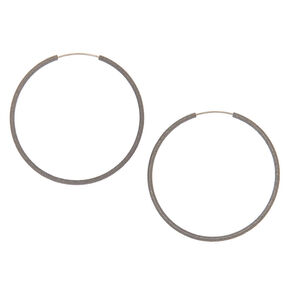 Hoop Earrings Small Large Claire S Us Hemae Hoop Earrings 40mm