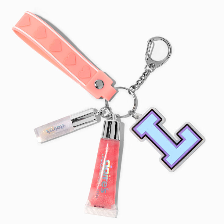 Letter Keychain With Lip Gloss 