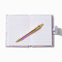 Purple Quilted Heart Mini Journal Notebook,