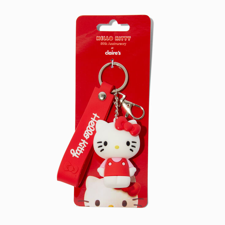 Hello Kitty&reg; 50th Anniversary Claire&#39;s Exclusive Wristlet Keychain,
