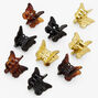 Mixed Neutral Butterfly Mini Hair Claws - 12 Pack,